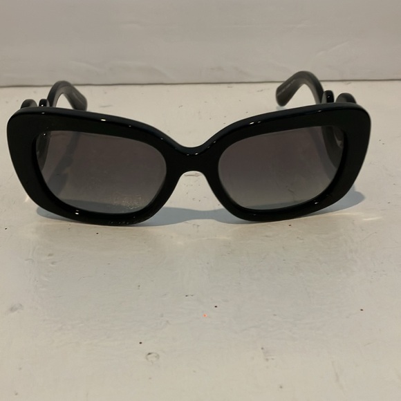 Prada black plastic sunglasses with case, cleaning cloth, and box. Preowned - Picture 8 of 8